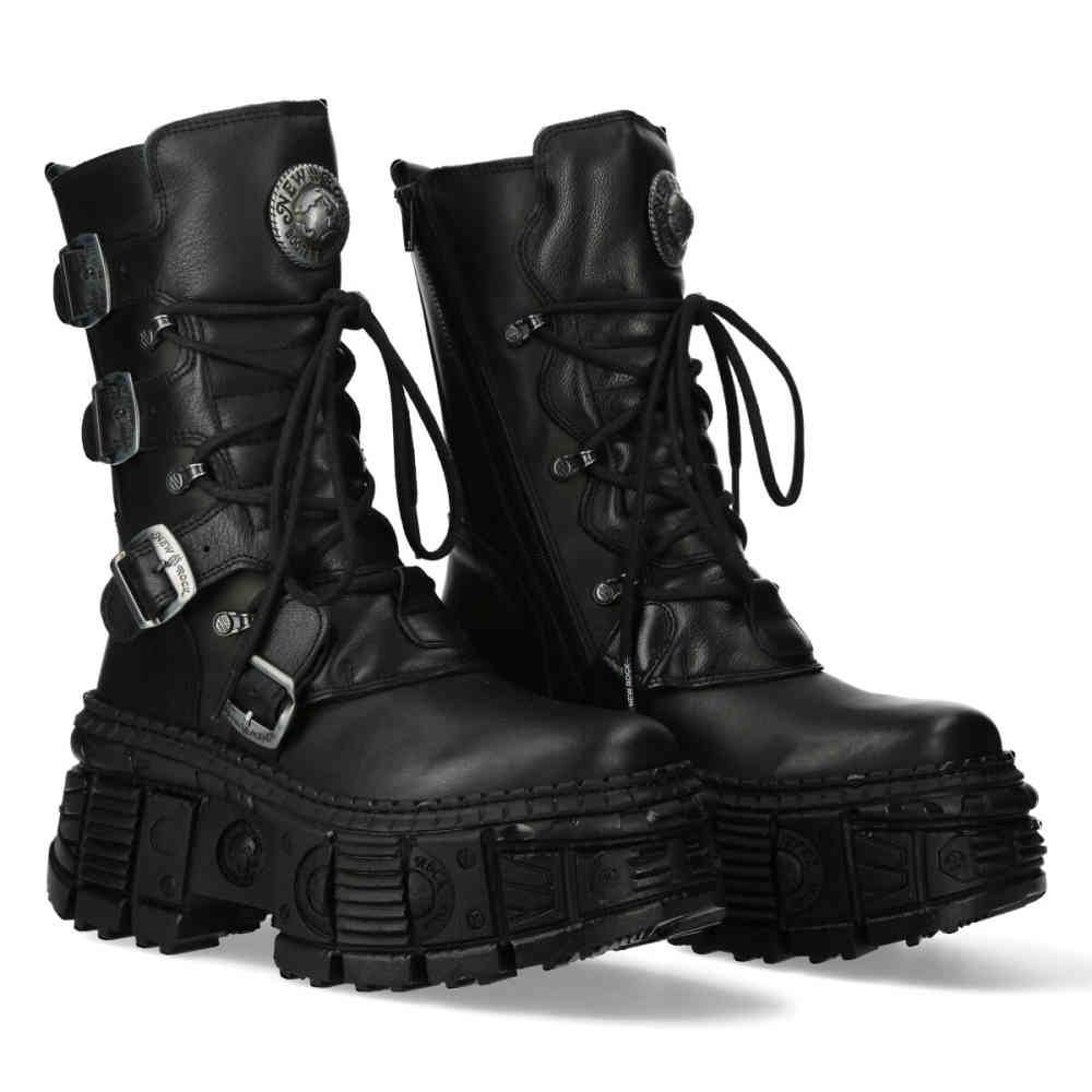New Rock - MWALL373S5 Platform Boots - Black Product image